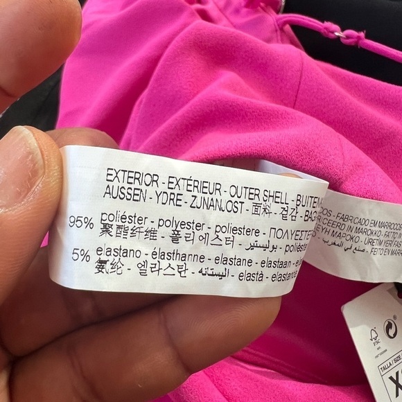 Zara pink fushia blouse puff sleeve size XS - Picture 7 of 8